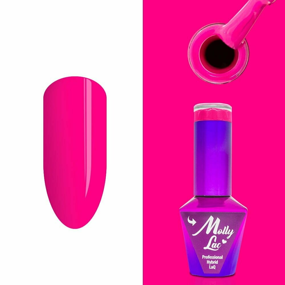 Molly Lac Esmalte Semipermanente 10ml Color 146 Flamingo Pink Escape