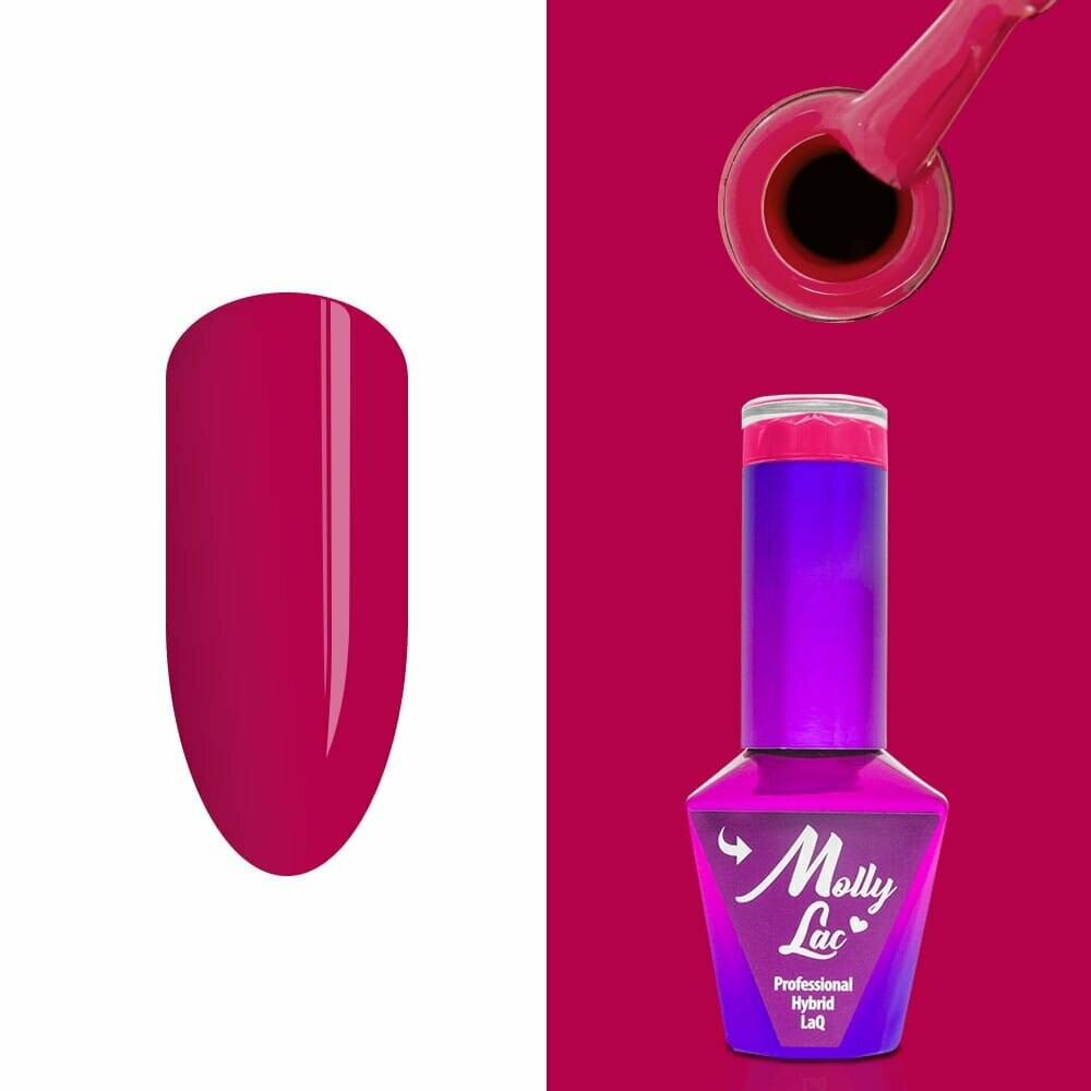 Molly Lac Esmalte Semipermanente 10ml Color 147 Flamingo Strawberry