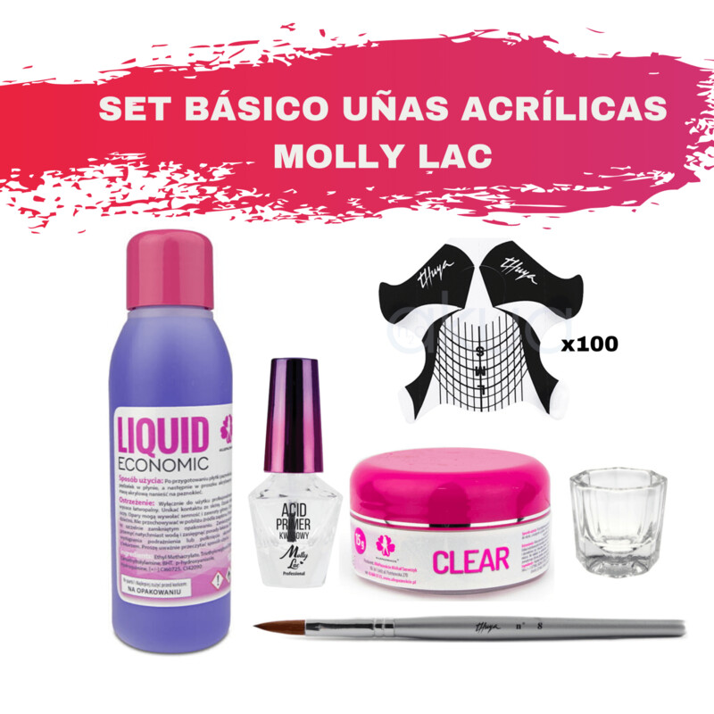 Set para Esculpir Uñas Acrílicas Básico Molly Lac