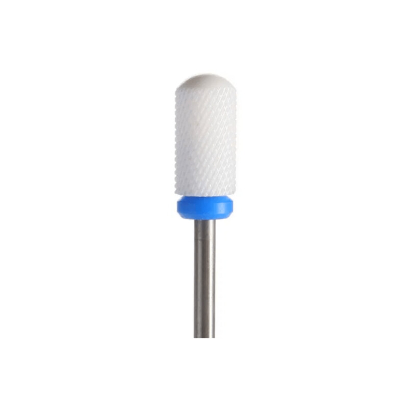 Fresa Barril de Cerámica punta redonda para torno manicura Ø 0,66x1,3cm