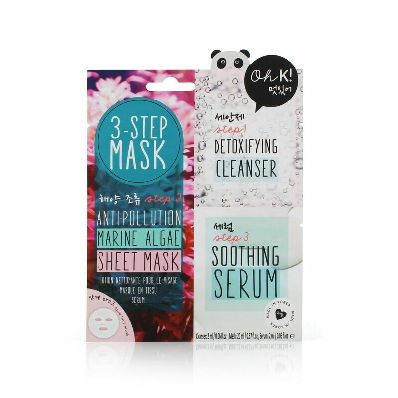 Oh K! Marine Algae Mascarilla facial Anti-Pollution 3-Step 1 Ud
