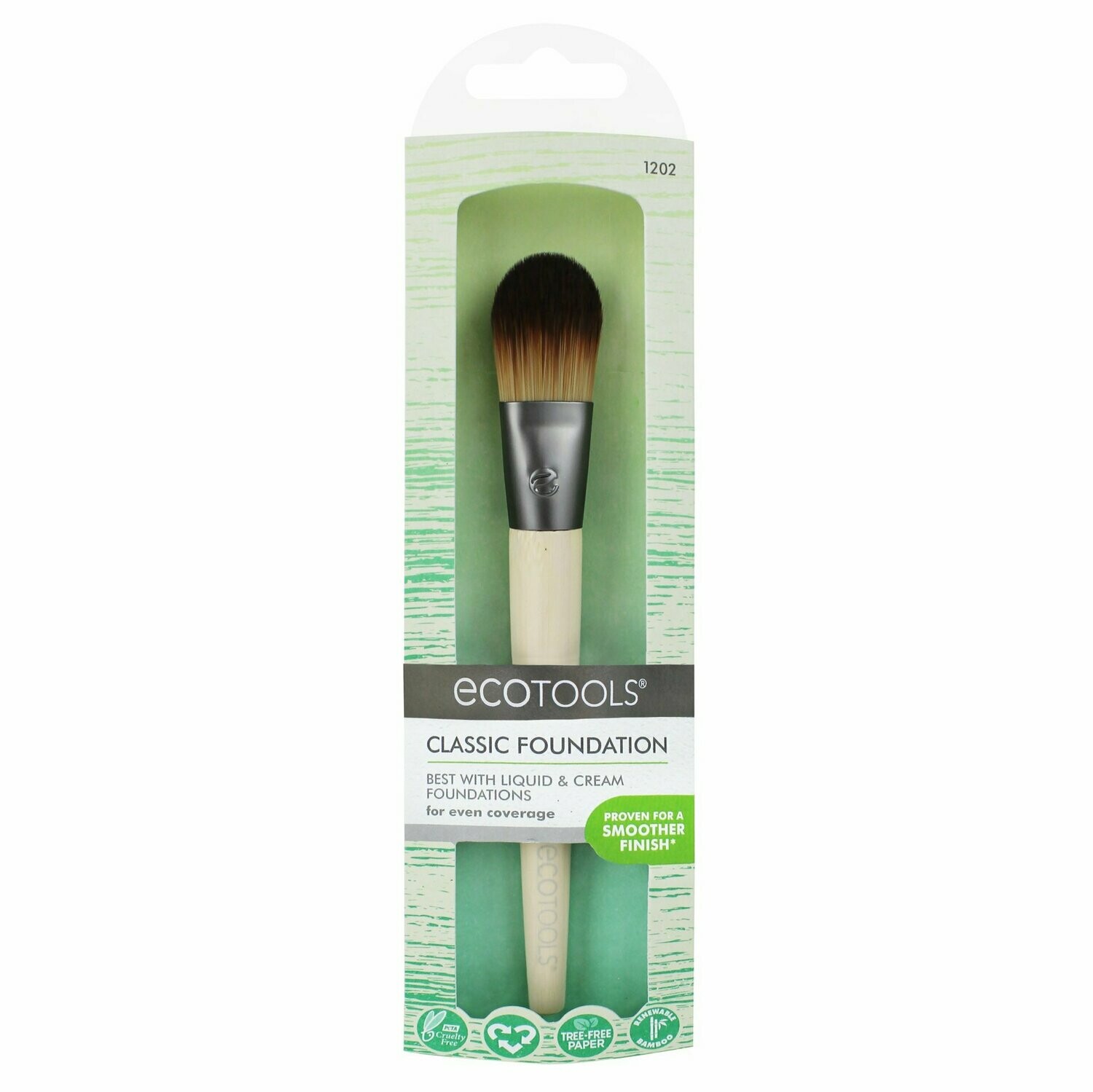 Ecotools Classic Foundation brocha para maquillaje fluido