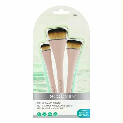 Ecotools 360º Ultimate Blend Set de 3 brochas de maquillaje