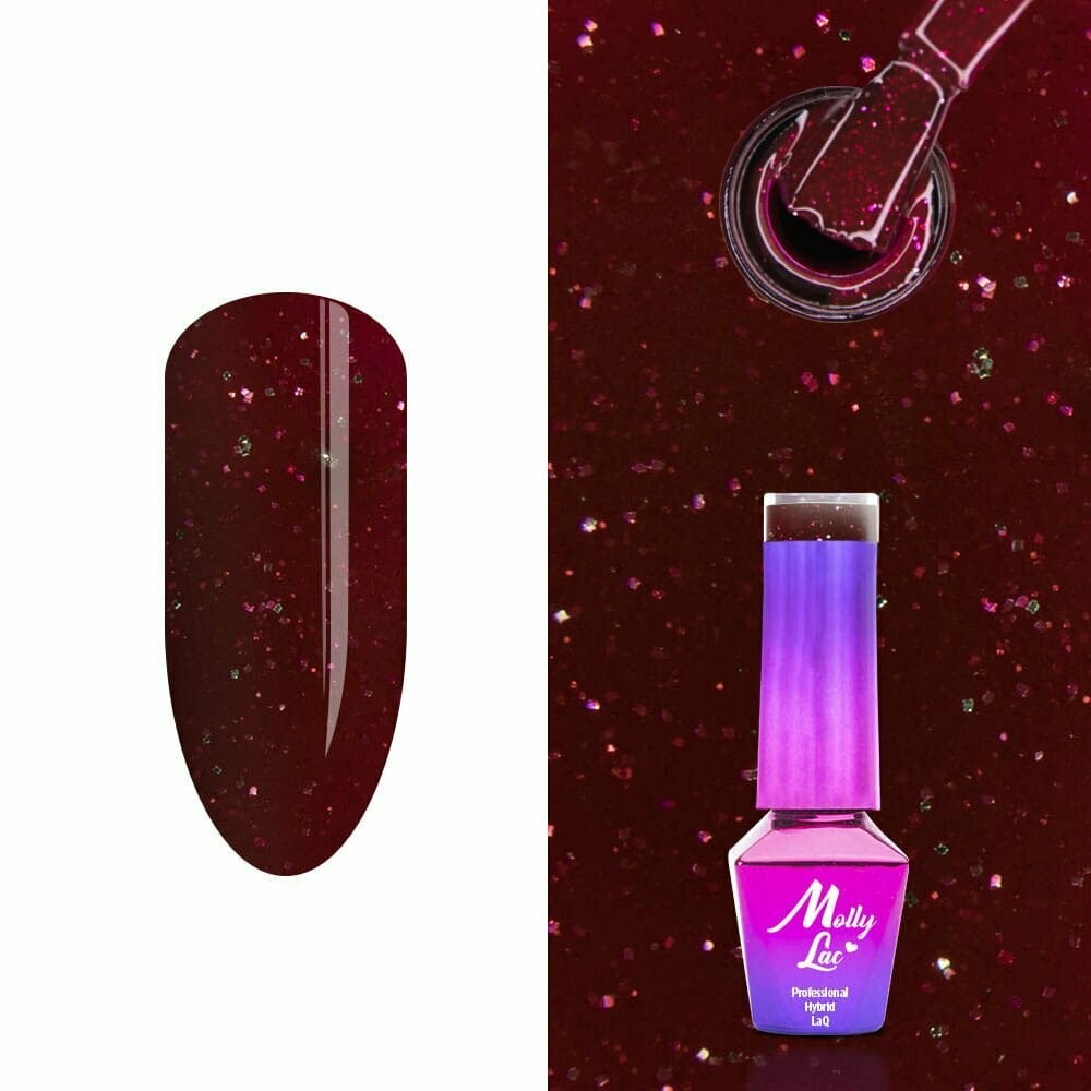 Molly Lac Esmalte Semipermanente 10ml Color 191 Hearts&Kisses Kiss in Paris