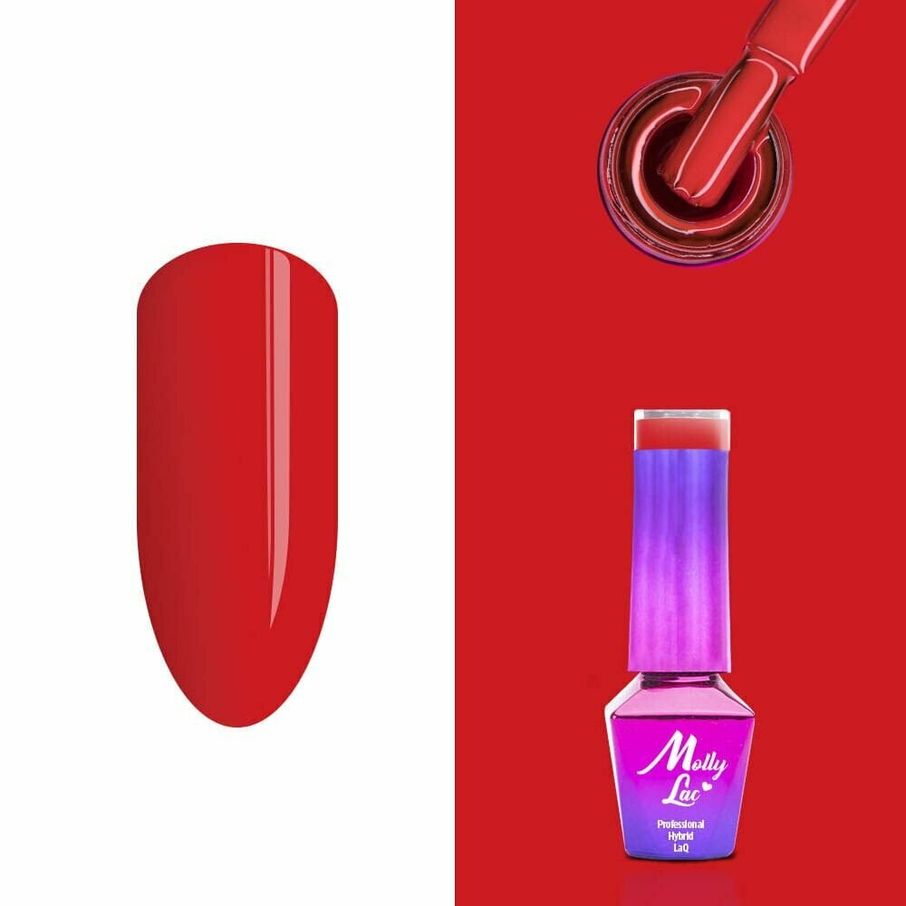 Molly Lac Esmalte Semipermanente 10ml Color 196 Hearts&Kisses Ruby Ring
