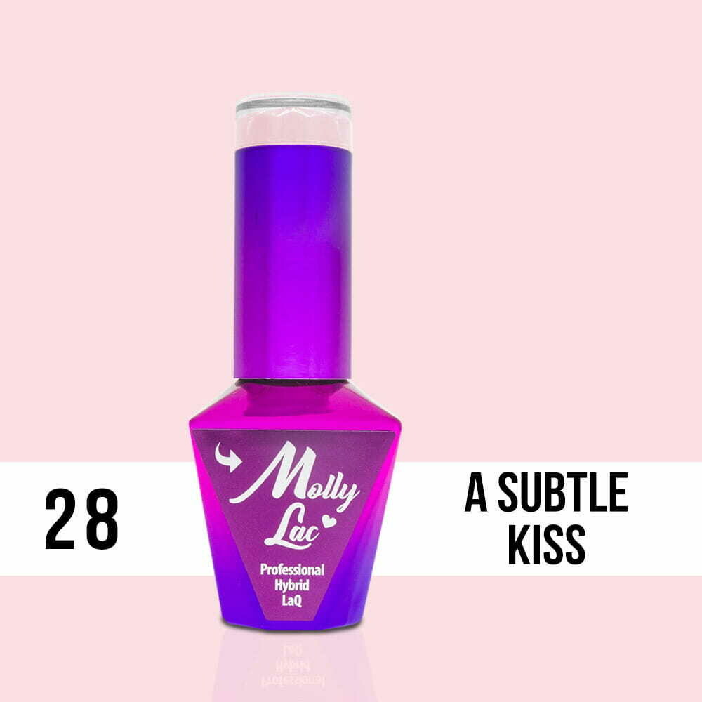 Molly Lac Esmalte Semipermanente 10ml Color 28 Yes I Do Subtle Kiss