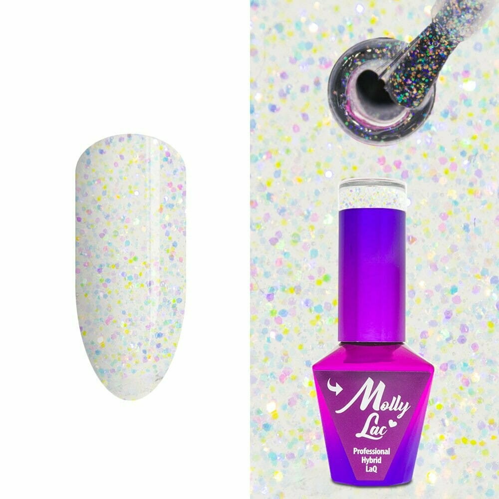 Molly Lac Esmalte Semipermanente 10ml Color 220 Winter Crystalize Morning Light