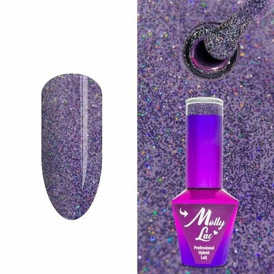 Molly Lac Esmalte Semipermanente 10ml Color 224 Winter Crystalize Birthday Girl