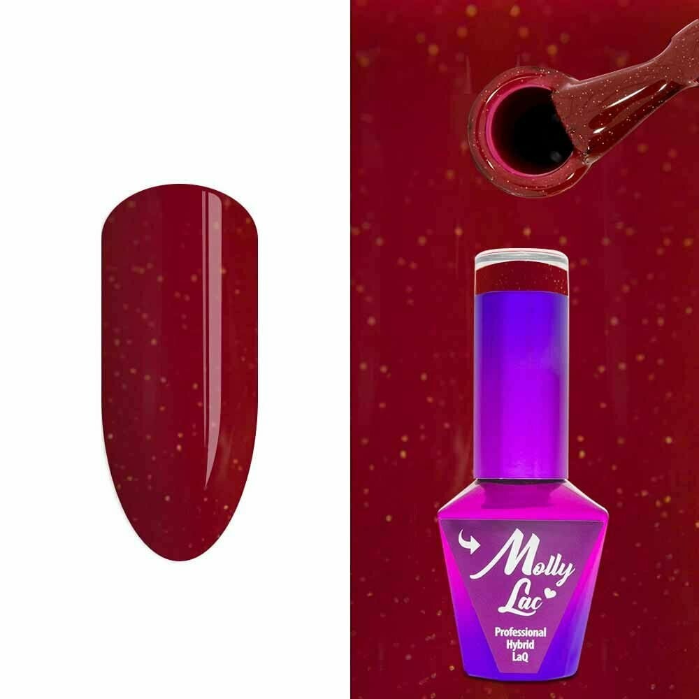 Molly Lac Esmalte Semipermanente 10ml Color 40 Elite Women Russian Glitter