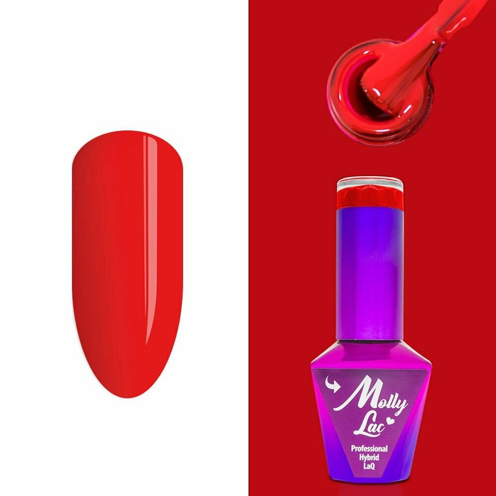 Molly Lac Esmalte Semipermanente 10ml Color 43 Elite Women Brick Red