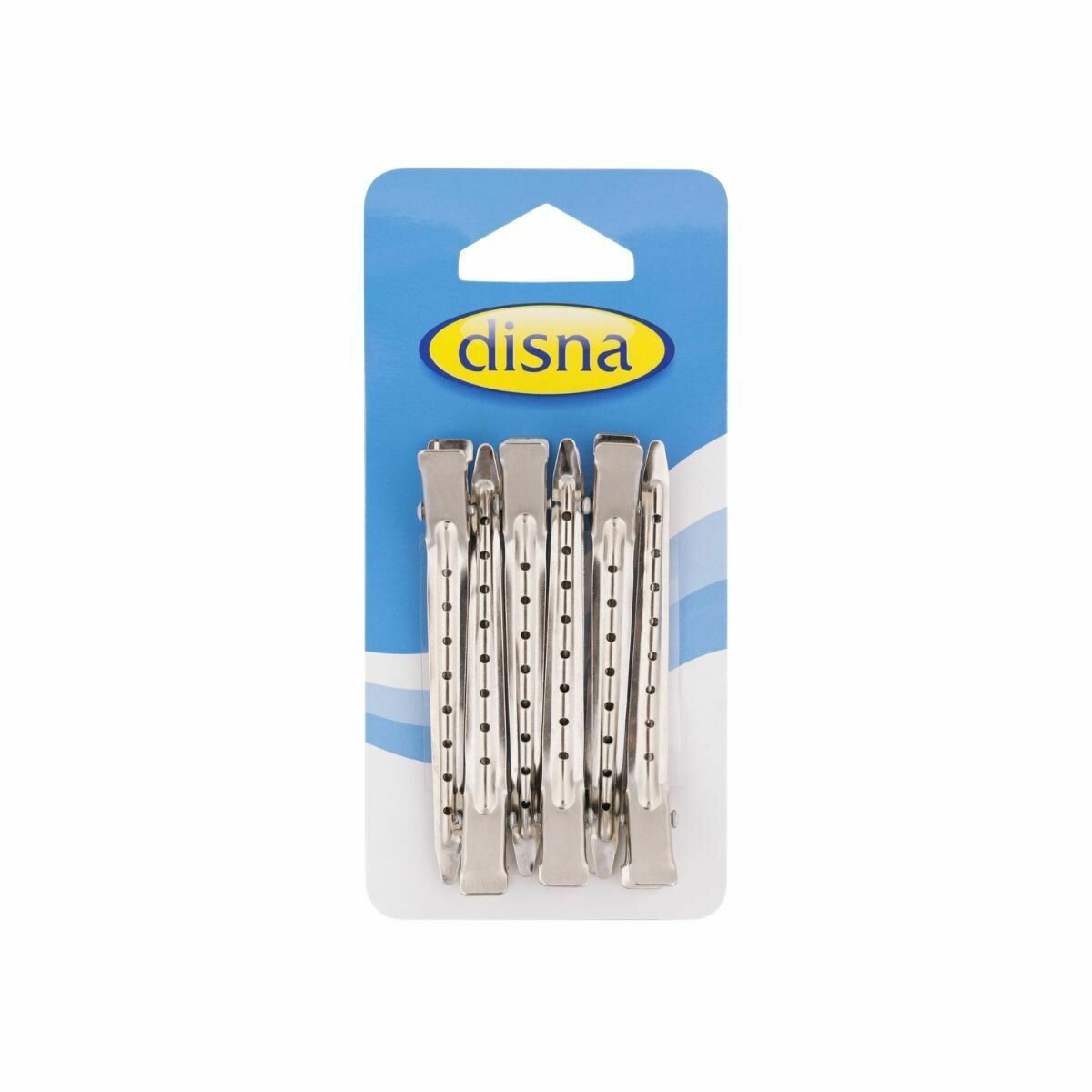 Pinza Para Rulos Metálica Espada Curvada Grande 8cm 6x unidades