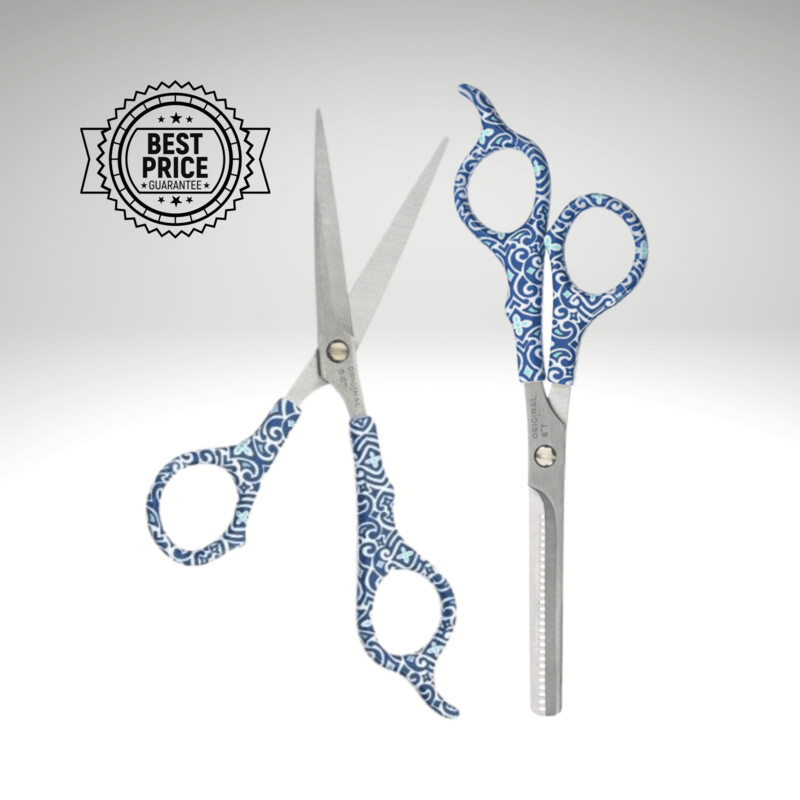Set de Tijeras de Peluquería Corte y Esculpir Diseño Mediterra