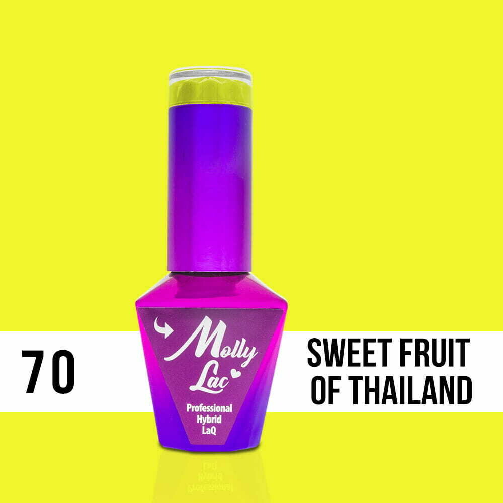 Molly Lac Esmalte Semipermanente 10ml Color 70 Neons Sweet Fruit Of Thailand