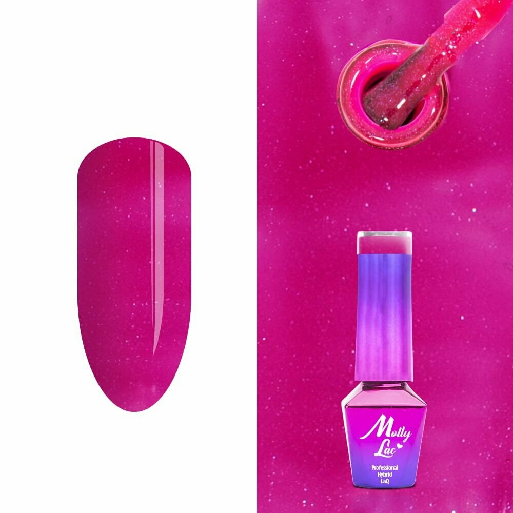 Molly Lac Esmalte Semipermanente 10ml Color 231 Glowing Time Scarlett