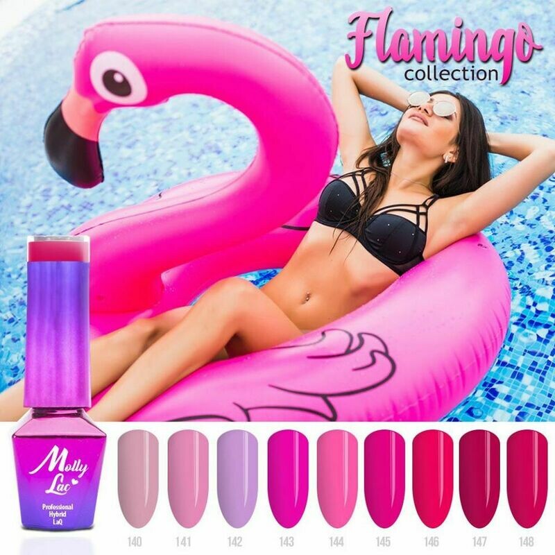 Molly Lac Esmaltes Semipermanentes Colección Flamingo Pink