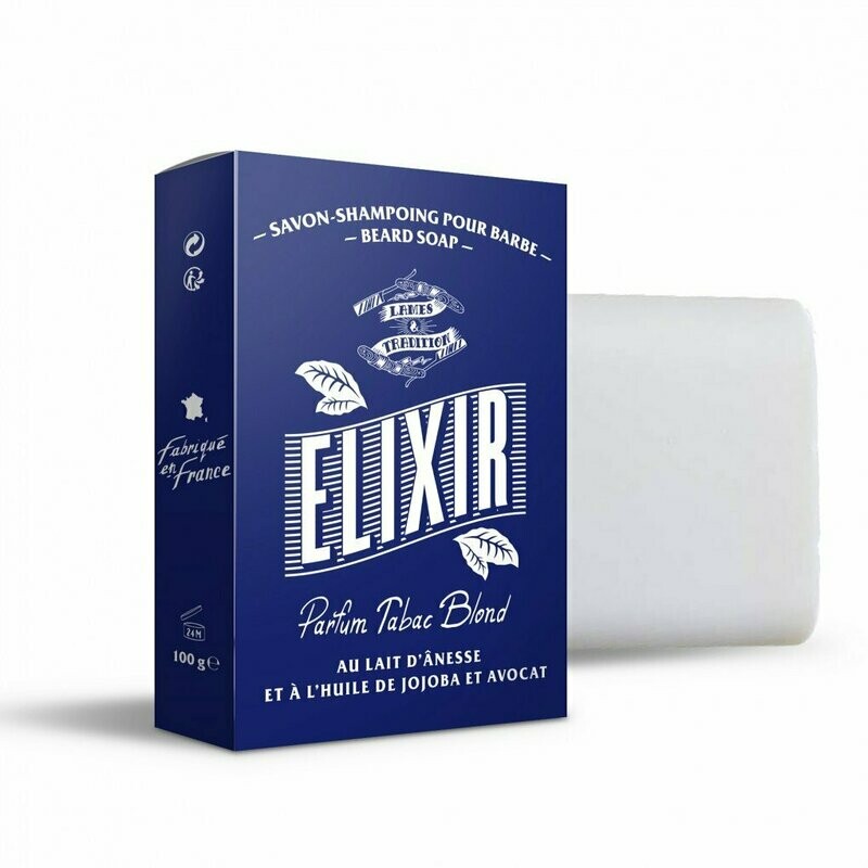 Lames&Traditions Jabón para Barba Elixir Tabaco Rubio 100g