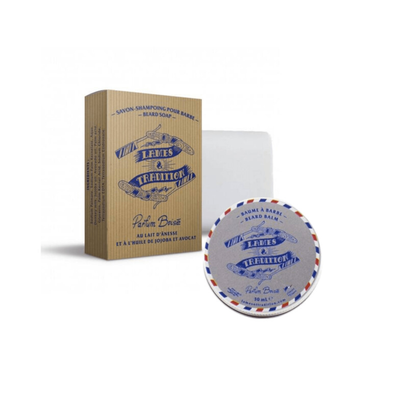 Lames&Tradition Dúo Jabón y Bálsamo para Barba Perfume Amaderado