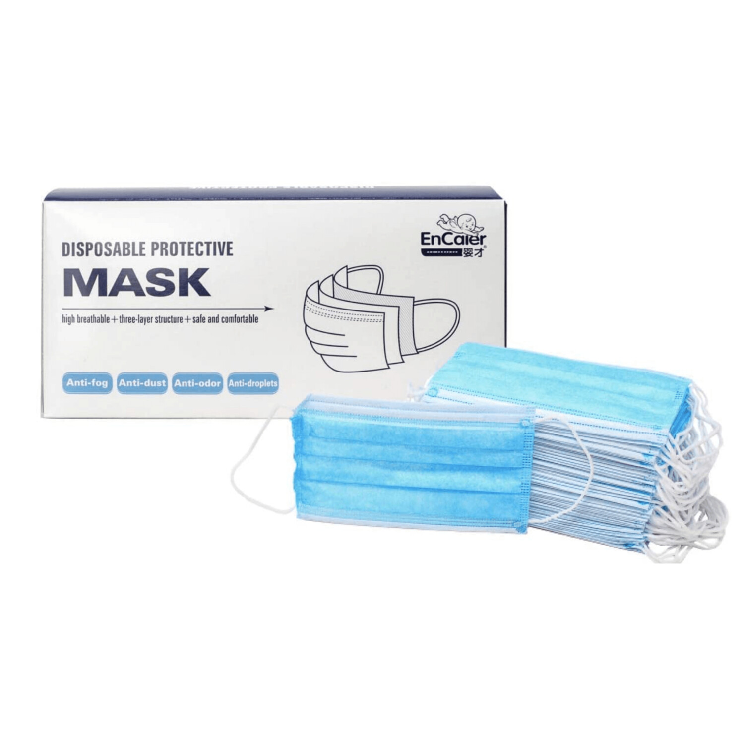 Mascarillas de protección Desechables 3 capas Caja 50uds