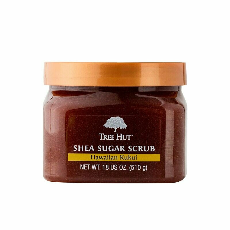 Tree Hut Shea Sugar Scrub Hawaiian Kukui 510g | Exfoliante corporal de azúcar Kukui Hawaiano