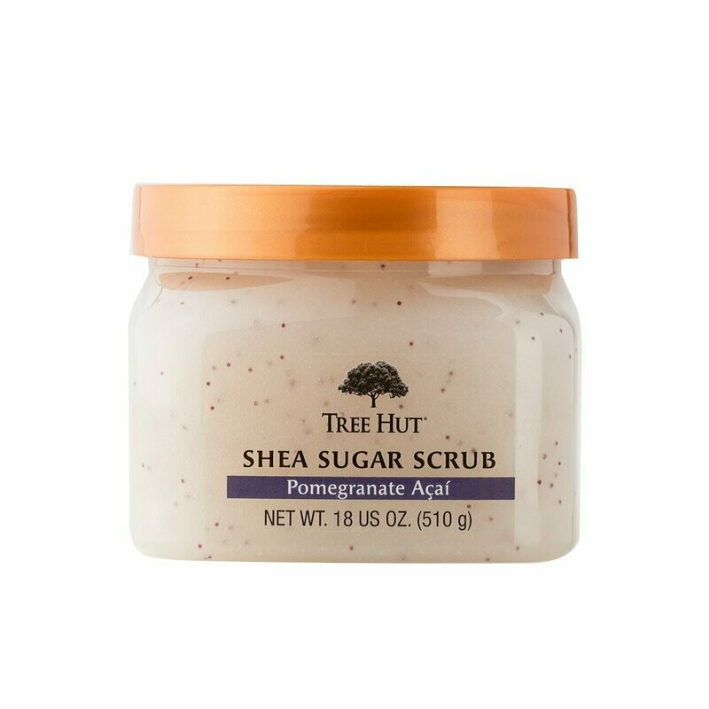 Tree Hut Shea Sugar Scrub Pomegranate&Açai 510g | Exfoliante corporal de azúcar con Granada y Açai