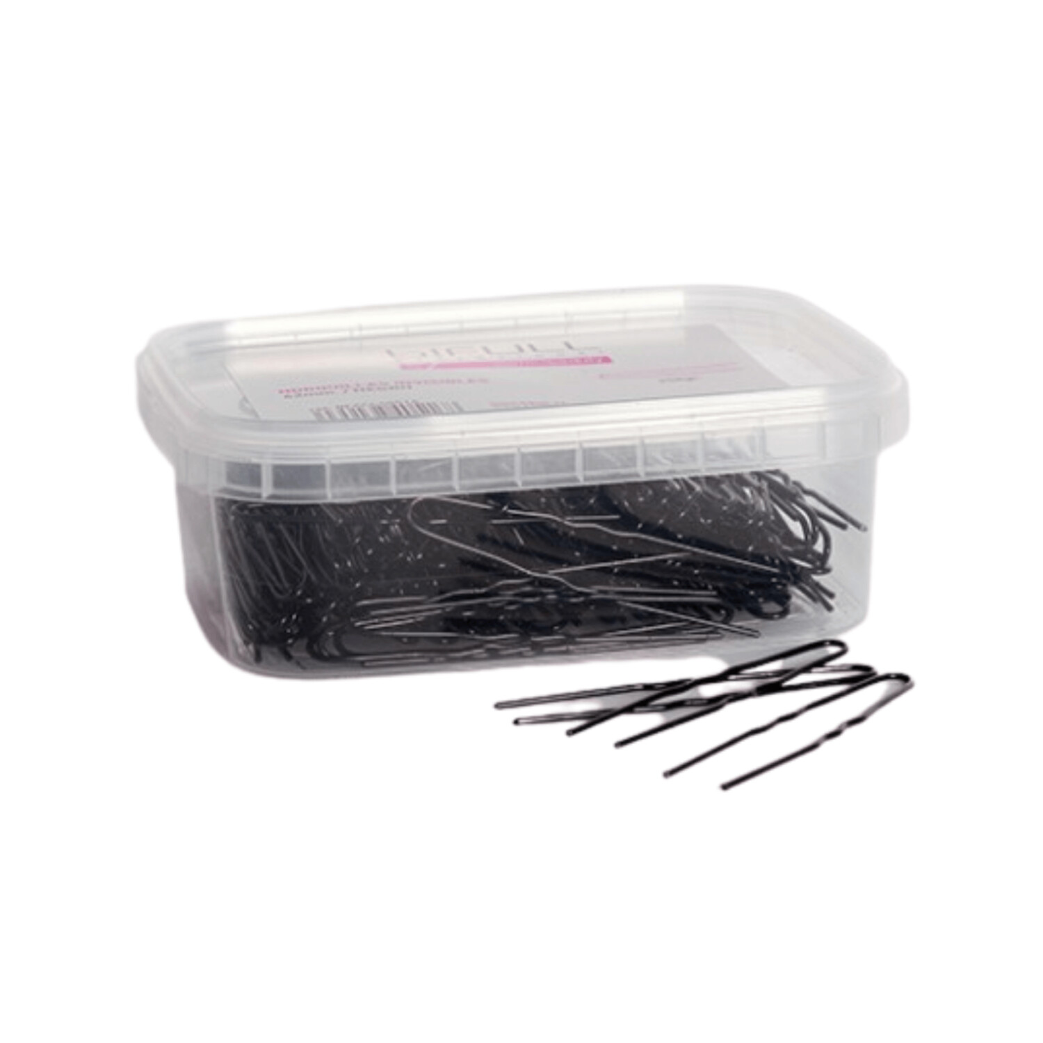 Horquilla Invisible Negra 62mm Caja 250g