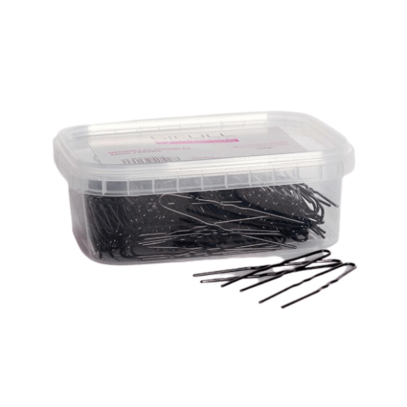 Horquilla Invisible Negra 62mm Caja 250g