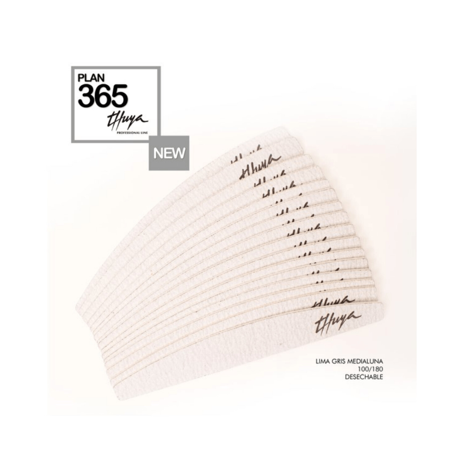 Thuya Lima Media Luna Un Sólo Uso 100/180 Pack de 25Uds