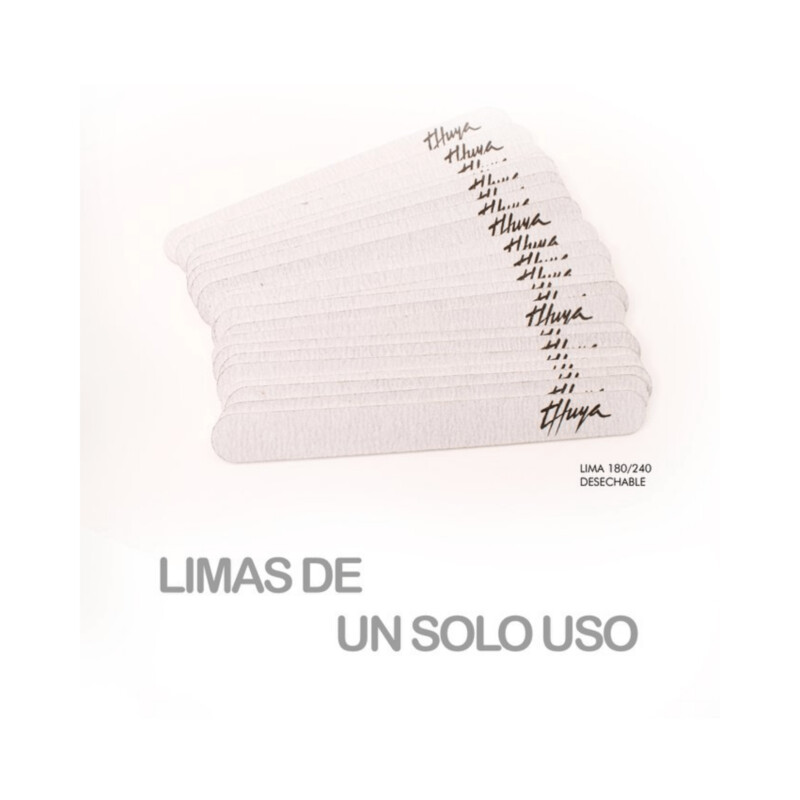 Thuya Limas de Uña Desechables 180/240 Pack 25 uds.
