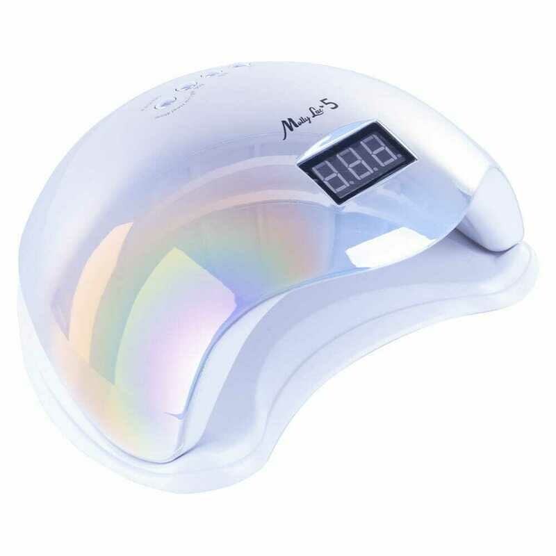 Molly Lac Lámpara de Uñas LED UV 48W Plata Holográfico