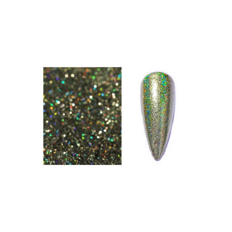 Polvo Efecto Laser Holográfico #02 Multicolor