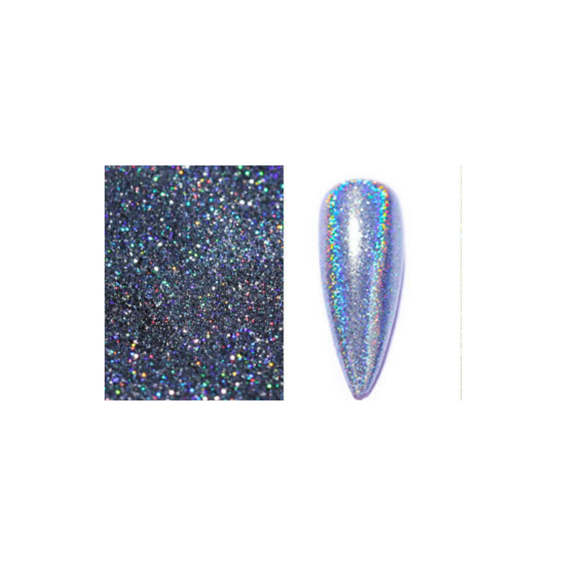 Polvo Efecto Laser Holográfico #07 Gris