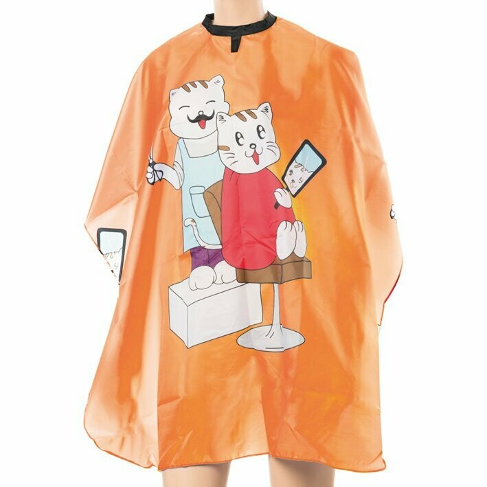 Capa de corte para niños Gatitos color naranja
