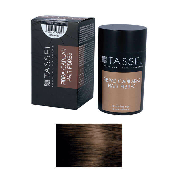 Fibras capilares color Castaño Medio Tassel bote 22g