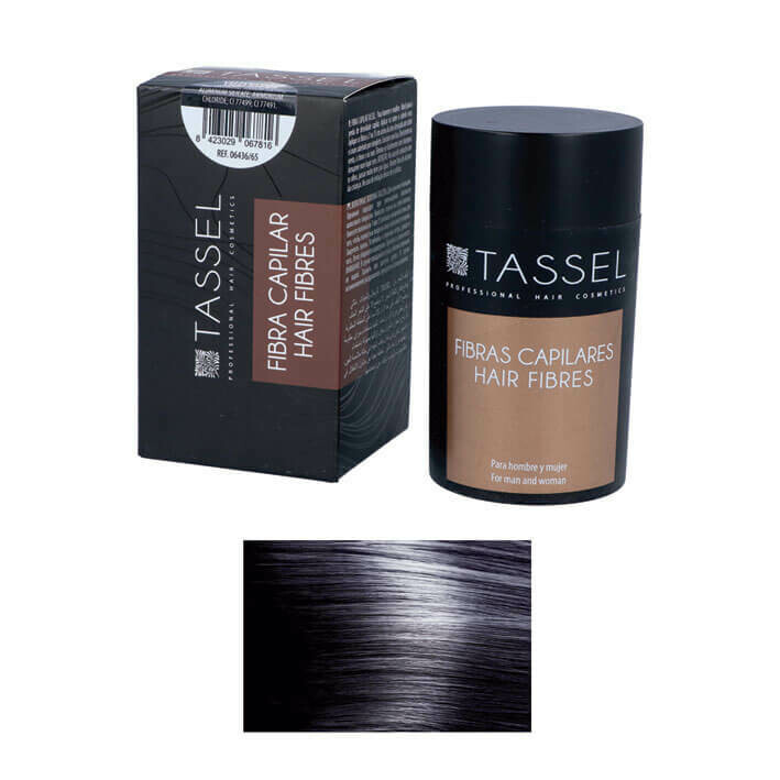 Fibras capilares color negro Tassel bote 22g