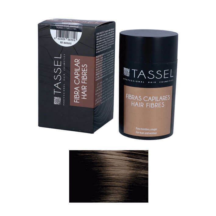 Fibras capilares color Castaño Oscuro Tassel bote 22g