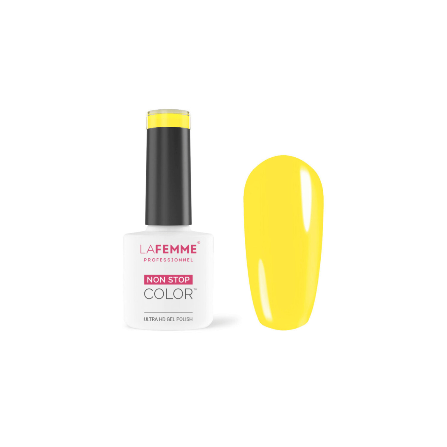 La Femme Esmalte Semipermanente Non-Stop Color H012 UV/LED  8g Giallo Coprente