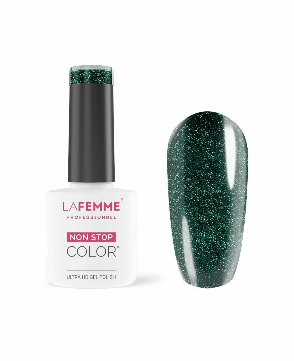 La Femme Esmalte Semipermanente Non-Stop Color H056 UV/LED  8g Lush Green