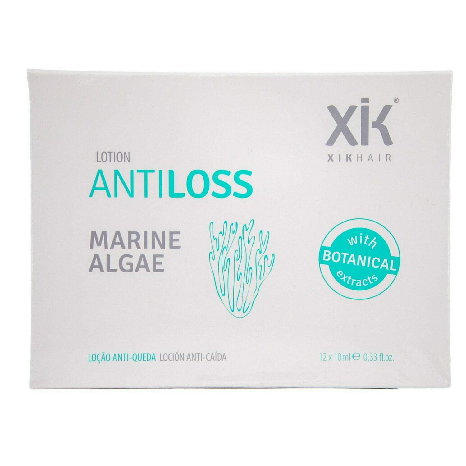 Tratamiento anticaída en ampollas con algas marinas 12x10ml