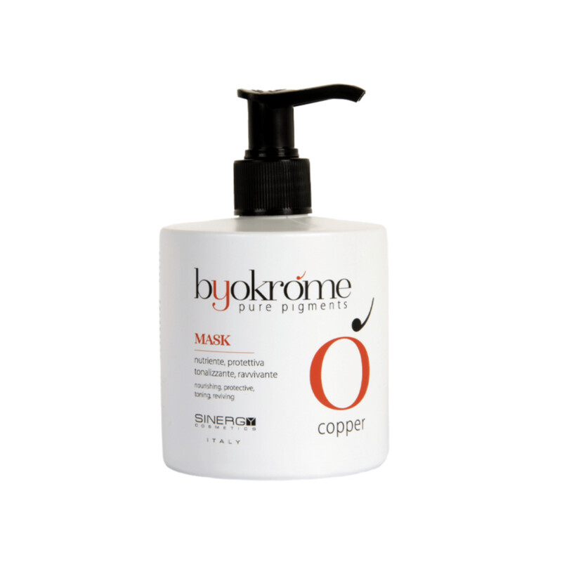 Mascarilla de color castaño Byokrome Copper 300ml