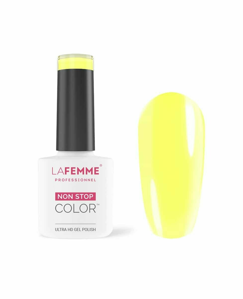 La Femme Esmalte Semipermanente Non-Stop Color Gel UV/LED  8g H166 Lemon Tree