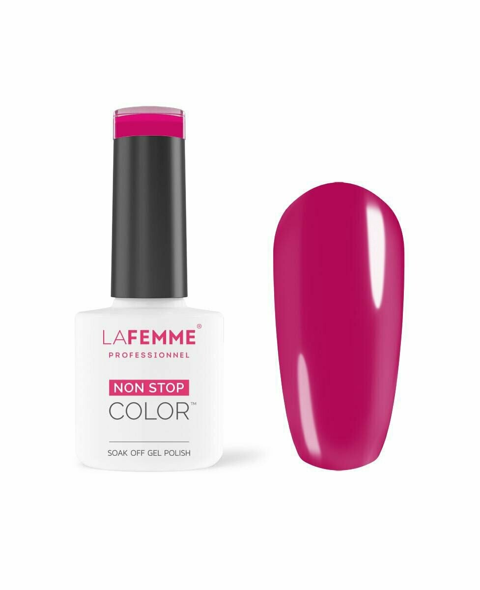 La Femme Esmalte Semipermanente Non-Stop Color Gel UV/LED  8g H195 Rapsberry Muffin