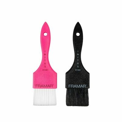 Brochas para tinte Framar Power Painter set 2x unidades color rosa y negro