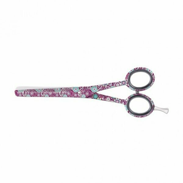 Tijera de esculpir de peluquería profesional Top Line Fantasía Flowers 5,5''