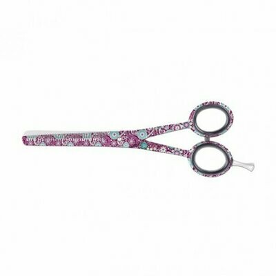 Tijera de esculpir de peluquería profesional Top Line Fantasía Flowers 5,5''