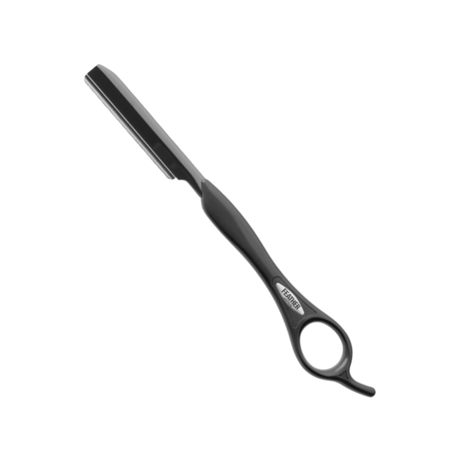 Navaja de corte Feather Styling Razor Titanium Negra