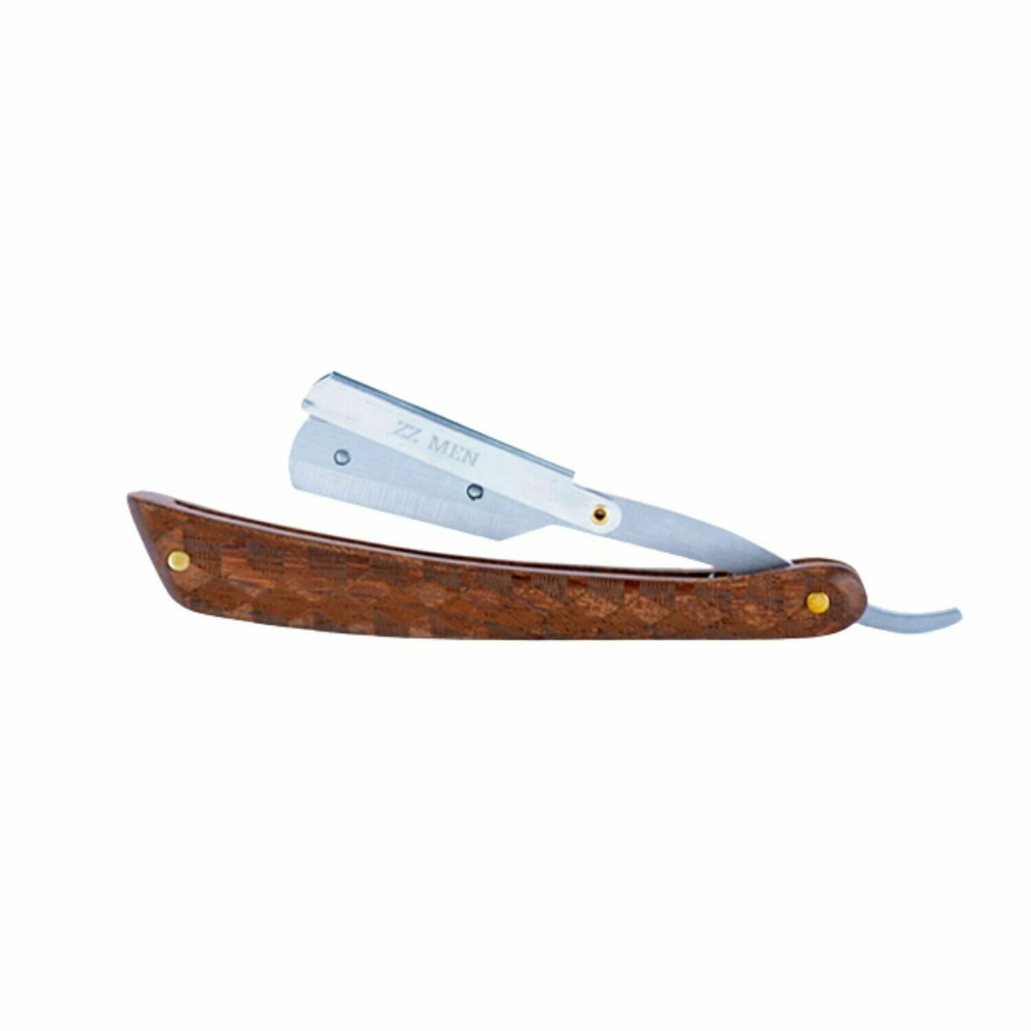 Navaja de corte mango madera tallado Artisan Graphic