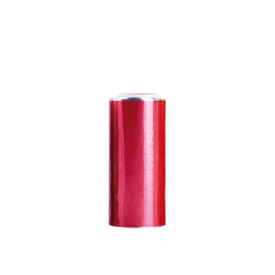 Rollo de papel aluminio para mechas color Rojo 70m