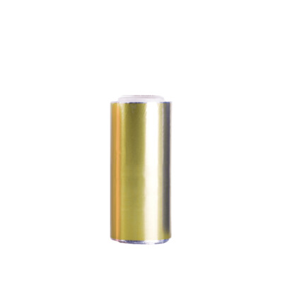 Rollo de papel aluminio para mechas color dorado 70m
