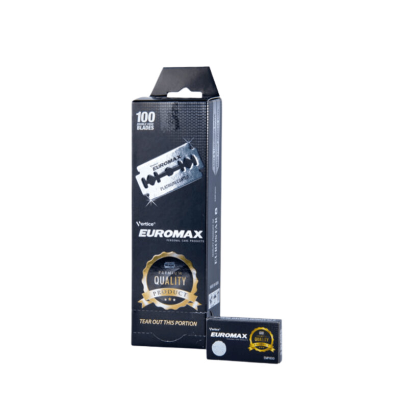 Cuchillas de afeitar Doble Platinum Coated Blade Euromax 100 Und