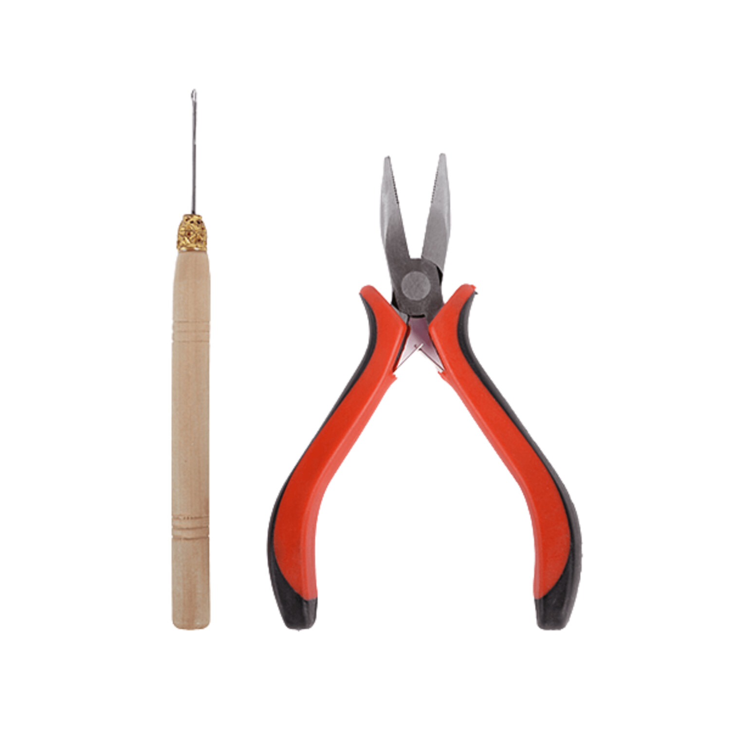 Alicates para extensiones de pelo con gancho pasador incluido